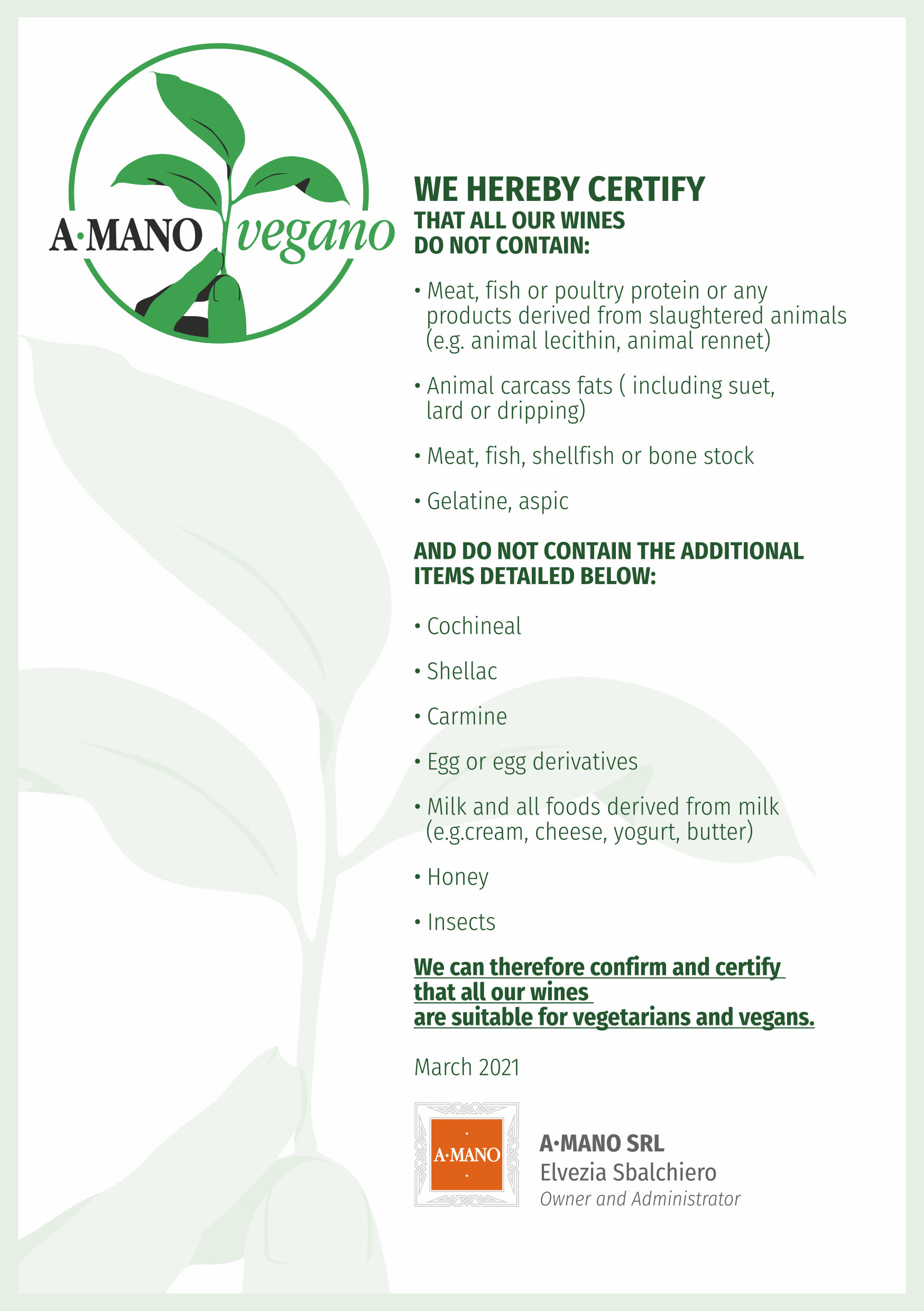 A Mano Dich Vegano EN